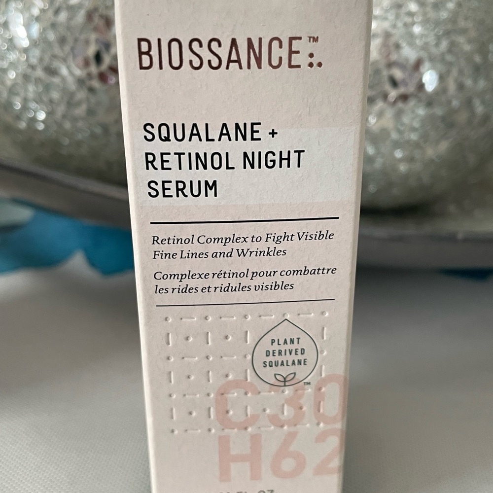 New Biossance Squalene retinol night serum